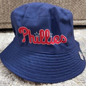 NEW Philadelphia Phillies Bucket Hat MILLER LITE Floppy No Drawstring Revesible